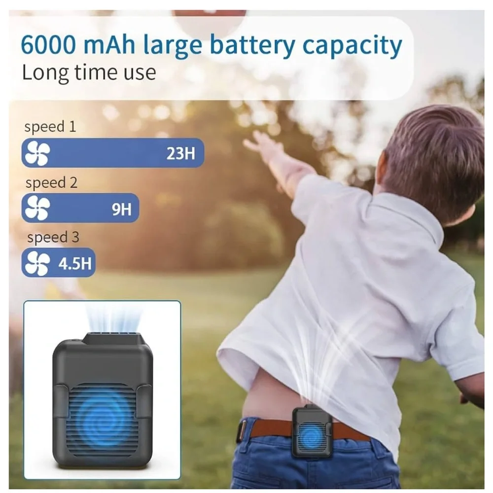Rechargeable Belt Fan - Picture 3 of 10